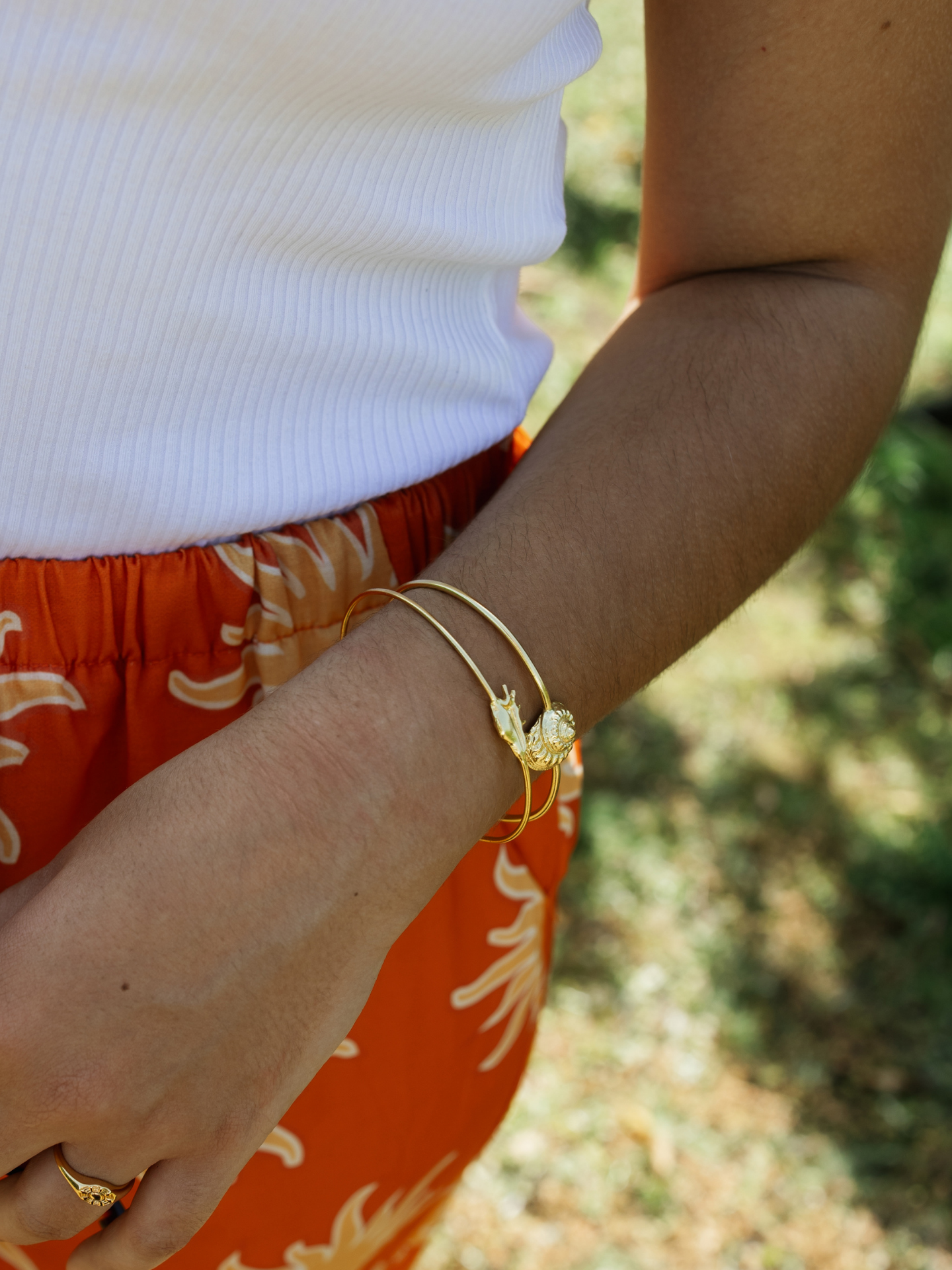 Golden Shell Cuff