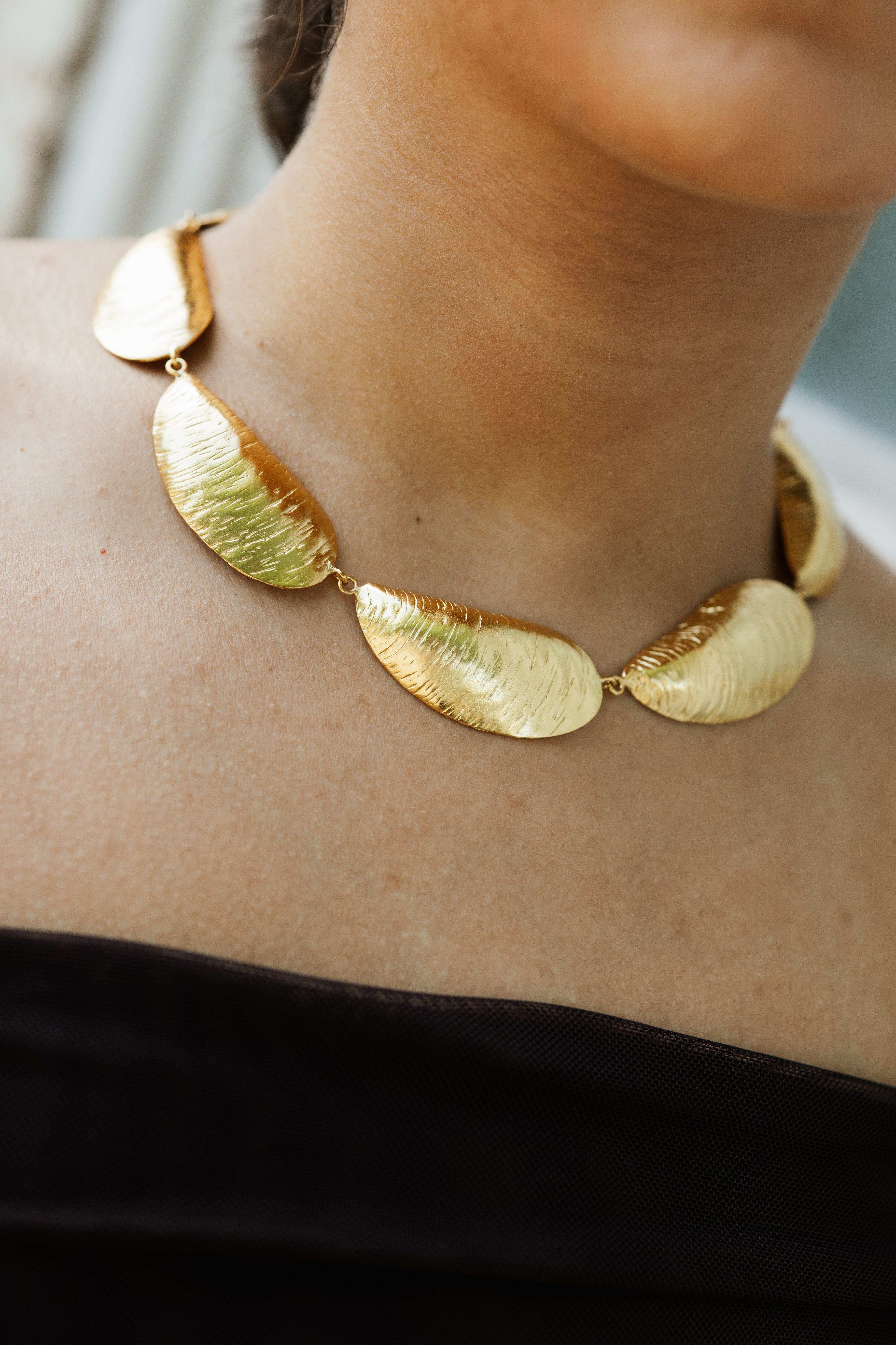 Golden Wave Necklace