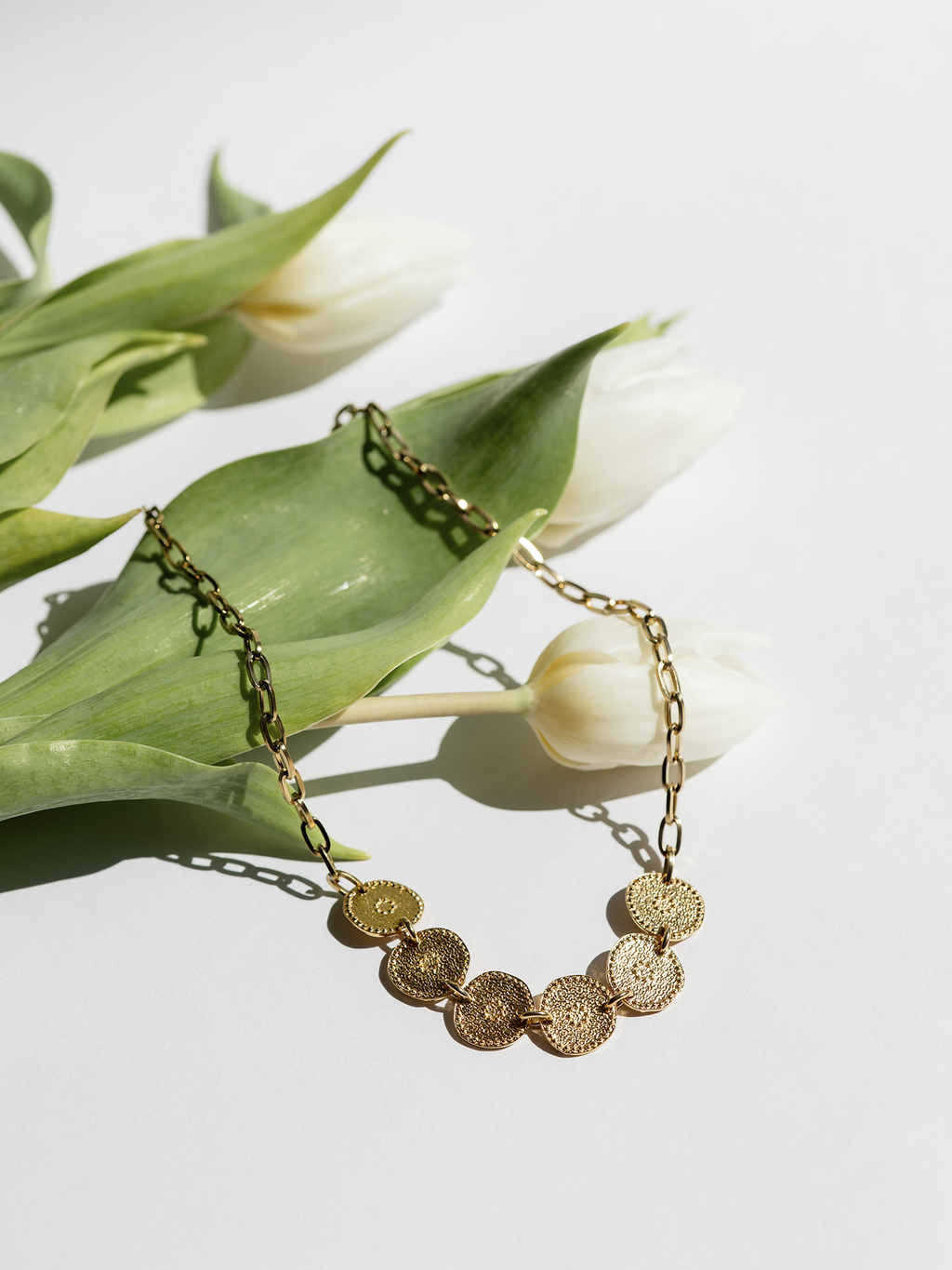 Golden Circles Necklace