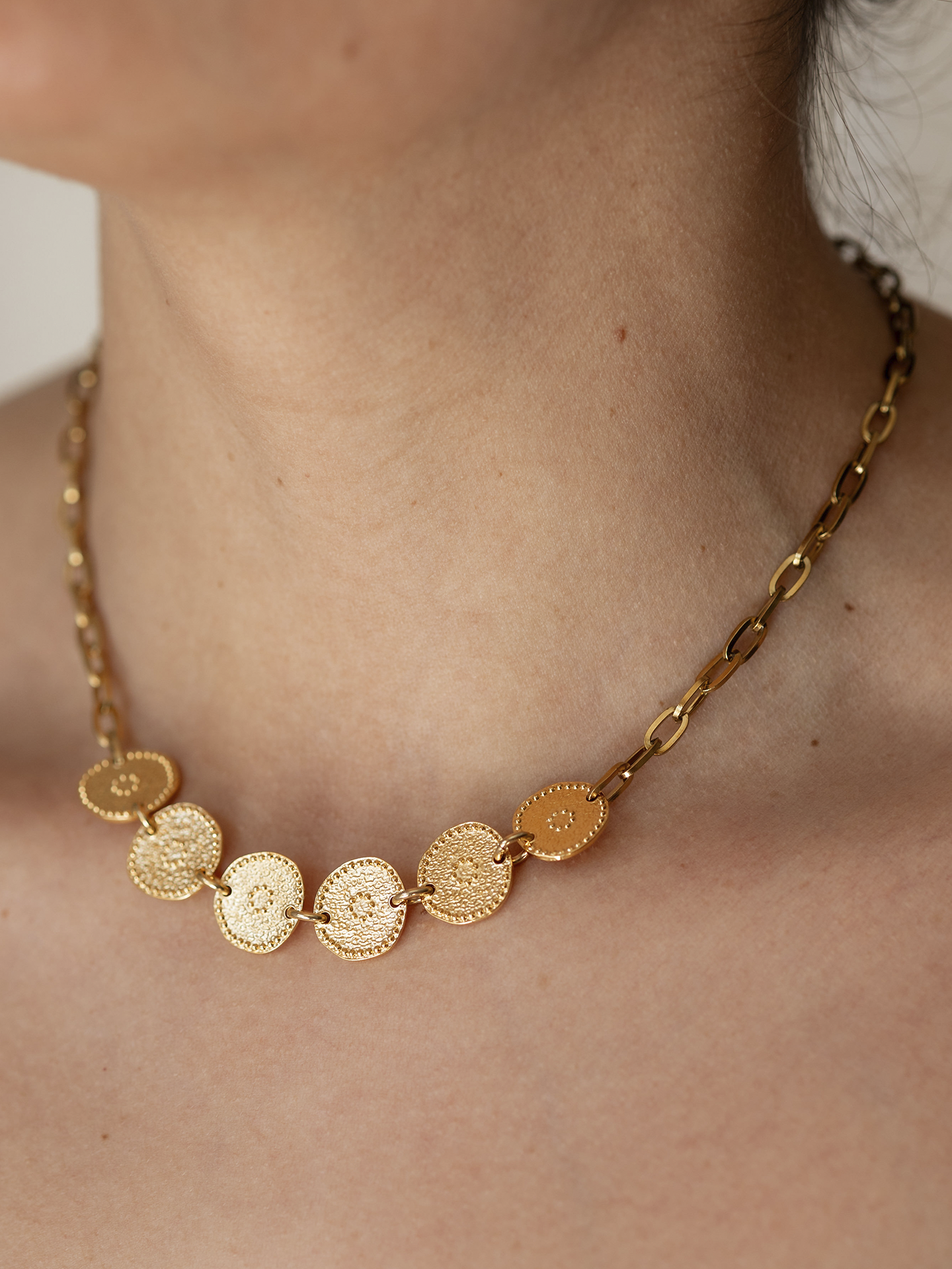 Golden Circles Necklace